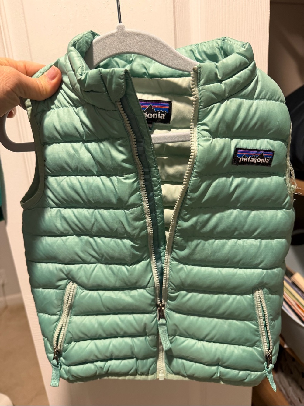 Patagonia Kids Lightweight Quilted Vest - Mint Green, 3T